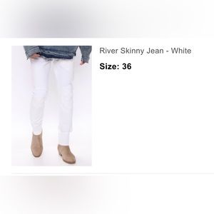 River Skinny Jean - White - Fashion Nova. NEVER WORN.